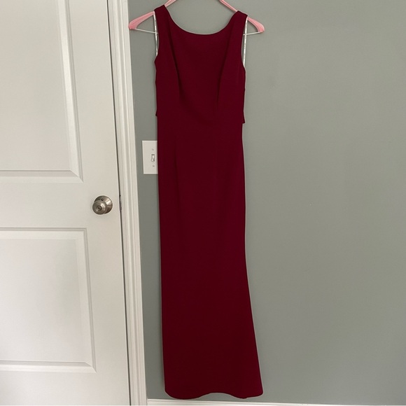 Azazie / Blush Mark Burgundy Backless Bridemaid / Formal Dress | Size M - Picture 3 of 11